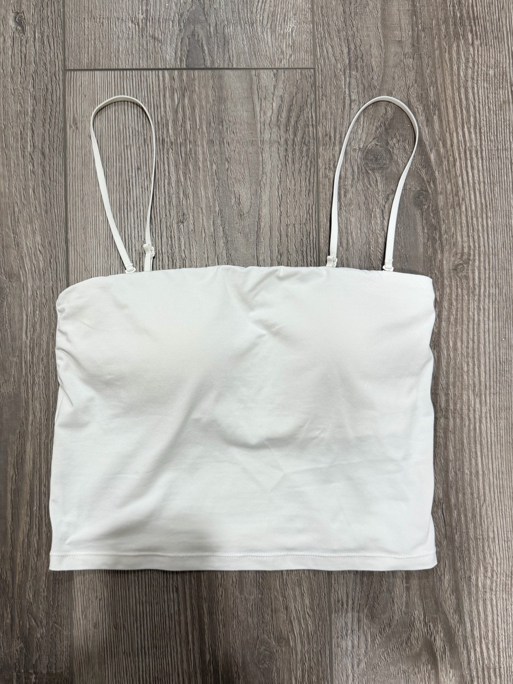 Uniqlo AIRism cotton cropped tube bra top